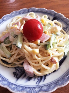 残ったパスタで☆簡単サラスパ-レシピのメイン写真