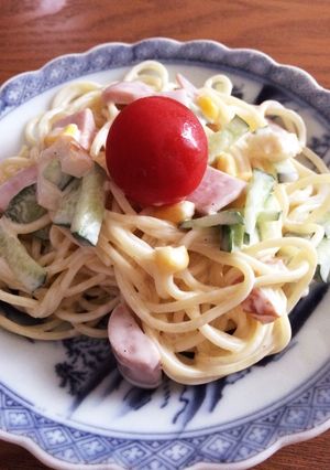 残ったパスタで☆簡単サラスパ-レシピのメイン写真