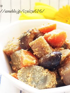 お弁当に♡牛蒡と蒟蒻の旨煮*胡麻和え-レシピのメイン写真