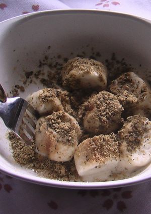 ぼくの離乳食♪ふわふわきなこ麩-レシピのメイン写真