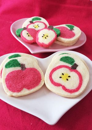ホワイトデー♡可愛い♪林檎のクッキー♡-レシピのメイン写真