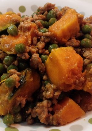 ルーと挽肉で簡単♪かぼちゃのドライカレー-レシピのメイン写真