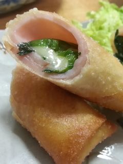 変わり春巻き☆ハムチーズ春巻き☆-レシピのメイン写真