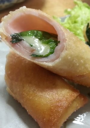 変わり春巻き☆ハムチーズ春巻き☆-レシピのメイン写真