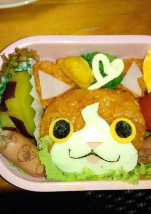 キャラ弁 ジバニャン弁当-レシピのメイン写真
