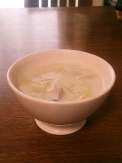 簡単あったか!白菜のしょうが豆乳スープ-レシピのメイン写真
