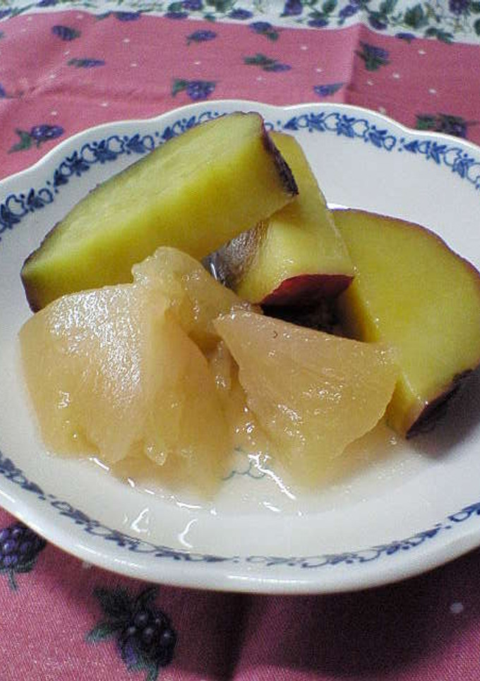 さつまいもとりんごの甘煮-レシピのメイン写真