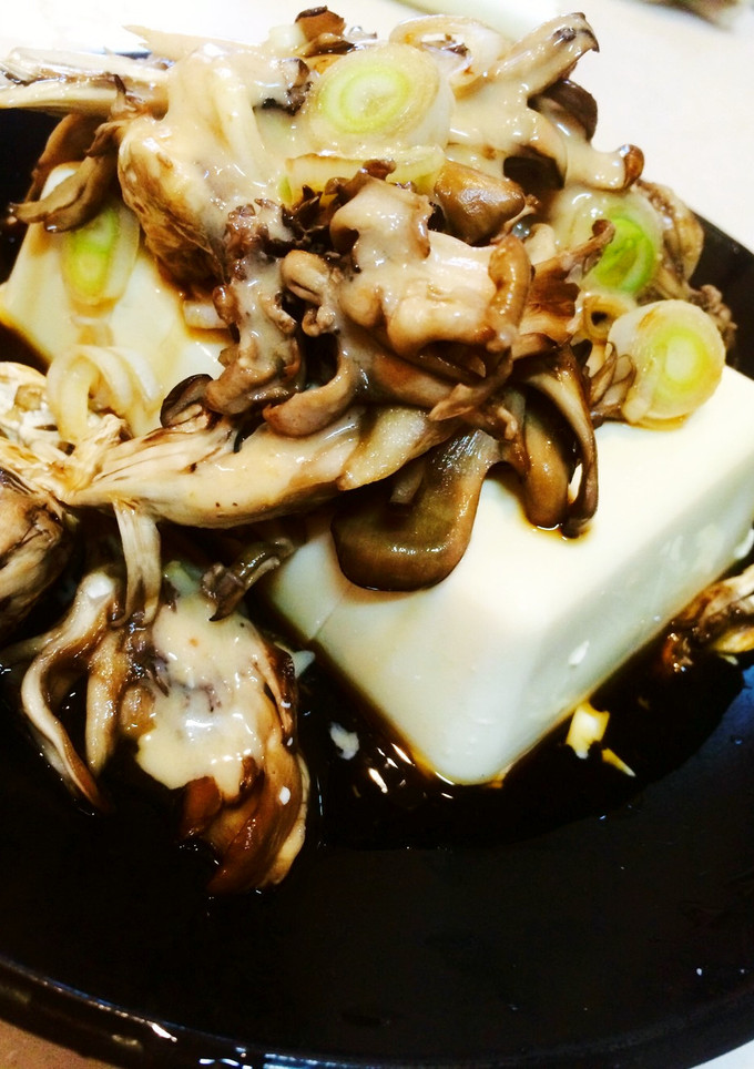 簡単☆舞茸のせ☆ごまだれ豆腐-レシピのメイン写真