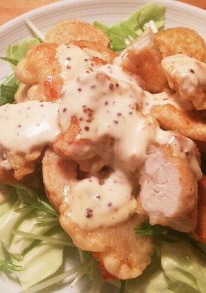 節約＊柔らか鶏むね肉のマヨネーズソース-レシピのメイン写真