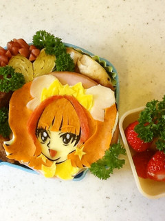 プリキュアのキュアトゥインクルのキャラ弁-レシピのメイン写真