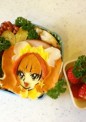 プリキュアのキュアトゥインクルのキャラ弁-レシピのメイン写真
