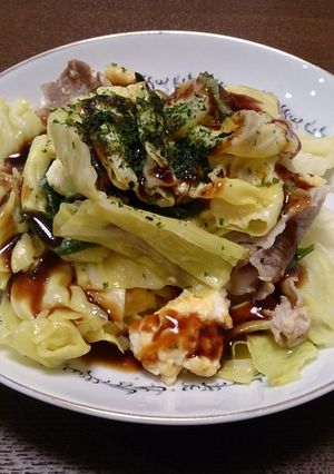 お好みソースがけ豚キャベツ炒め-レシピのメイン写真