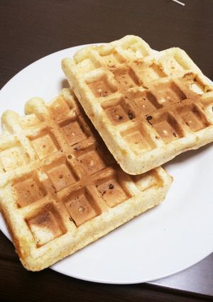 簡単！！材料二つで！！ヨーグルトワッフル-レシピのメイン写真