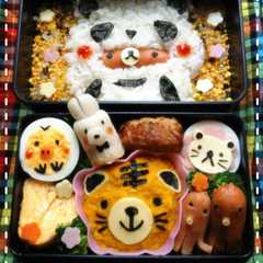 キャラ弁☆動物園☆かぼちゃでトラさん♪-レシピのメイン写真