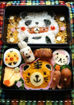 キャラ弁☆動物園☆かぼちゃでトラさん♪-レシピのメイン写真