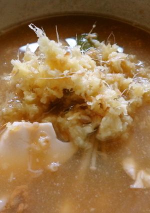 最速のいつもの味噌汁におろし生姜ちょこん-レシピのメイン写真