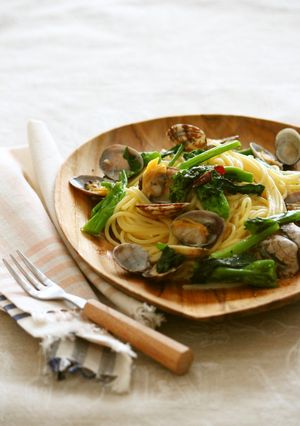 菜の花とアサリのパスタ-レシピのメイン写真