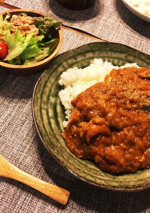 キャベツ大量消費！キャベツのトマトカレー-レシピのメイン写真