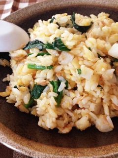 長芋とほうれん草とツナの和風チャーハン-レシピのメイン写真