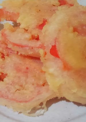 一日干したトマトの天ぷら-レシピのメイン写真