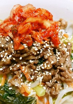 簡単!我が家のビビンバ丼-レシピのメイン写真