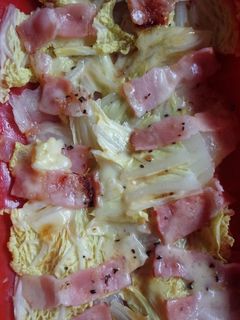 ルクエ♡白菜とベーコンのチーズ蒸し☆-レシピのメイン写真