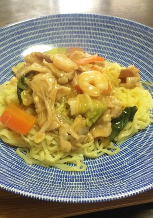 冷やし中華袋麺で中華あんかけ麺-レシピのメイン写真