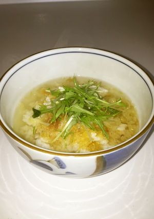 天かすと水菜茶漬け☆-レシピのメイン写真