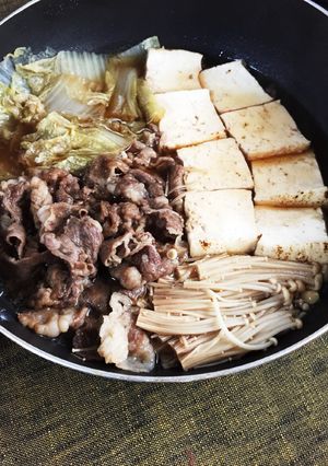 フライパンで手早く！すき焼き風すき煮-レシピのメイン写真