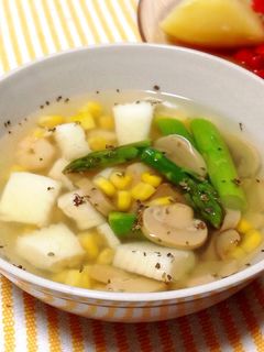 簡単♪シーフードのあっさりスープ-レシピのメイン写真