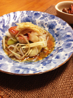 たっぷりもやしと白身魚の中華蒸し-レシピのメイン写真
