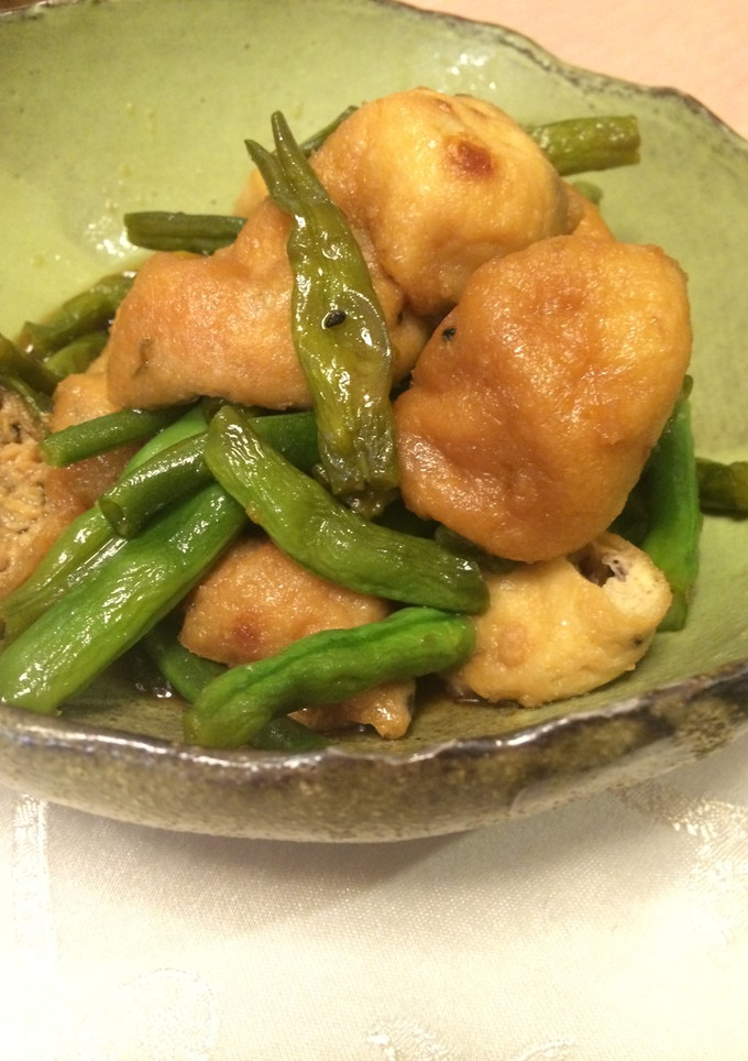 がんもどきといんげんの煮物-レシピのメイン写真