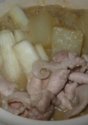 豚葱大根の味噌なべ-レシピのメイン写真