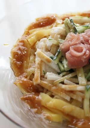長芋なめ茸の簡単冷やし中華-レシピのメイン写真