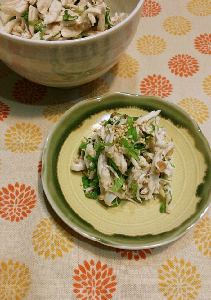 レンジで簡単☆ささみの梅肉和え☆-レシピのメイン写真
