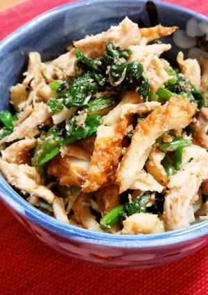 ムネ肉とほうれん草のごま和え☆具だくさん-レシピのメイン写真