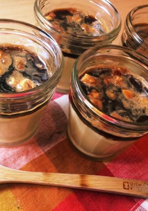 ナッツ入りカラメルのなめらか豆乳プリン♪-レシピのメイン写真