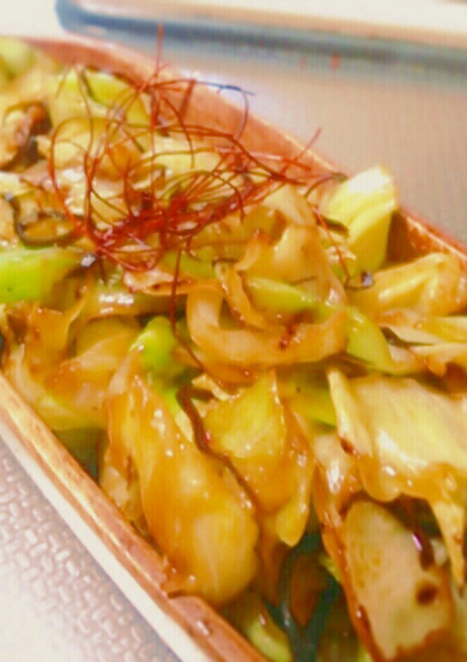 キャベツと塩昆布の炒め物-レシピのメイン写真