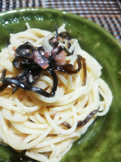 梅マヨ塩こんぶのサラダスパゲッティ♪-レシピのメイン写真