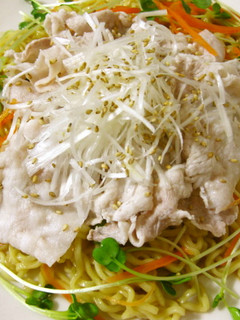 豚バラ肉と長ネギの冷やし中華-レシピのメイン写真