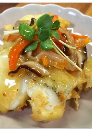 簡単！サクッ！とろ〜☆白身魚のあんかけ-レシピのメイン写真
