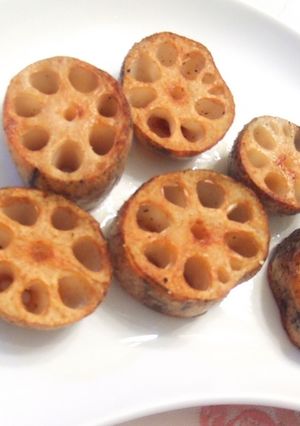干し野菜♪でほっこほレンコンステーキ-レシピのメイン写真