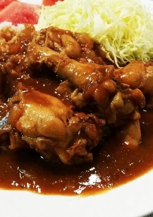 圧力鍋で作る鶏手羽元の簡単カレー-レシピのメイン写真