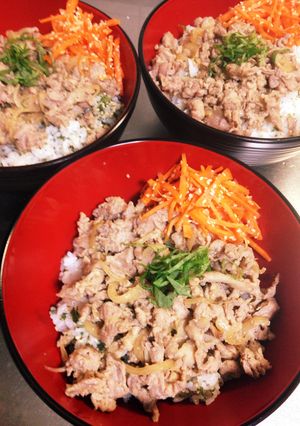花粉症対策！柔らかいお肉の美味しい豚丼-レシピのメイン写真