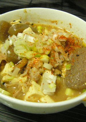 豚汁の具でおかず（土手煮風）-レシピのメイン写真