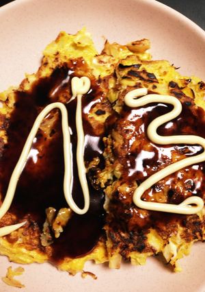 キャベツと卵だけ☆お好み焼き風-レシピのメイン写真