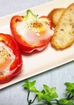 簡単！コーンポテトと卵のパプリカ焼き-レシピのメイン写真