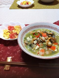 海鮮煮込み麺の献立2月24日-レシピのメイン写真
