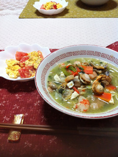 海鮮煮込み麺の献立2月24日-レシピのメイン写真