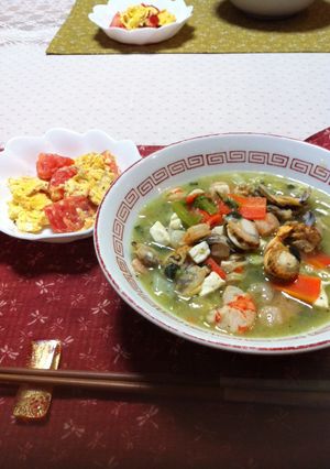 海鮮煮込み麺の献立2月24日-レシピのメイン写真
